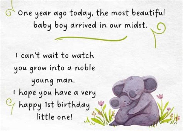Celebrating Milestones: Heartfelt Birthday Quotes For Your 1st Born Son